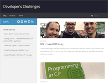 Tablet Screenshot of developerschallenges.com